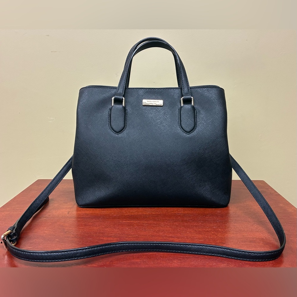 Kate Spade Laurel Way Evangeline Satchel – Black Saffiano Leather - Picture 2 of 11